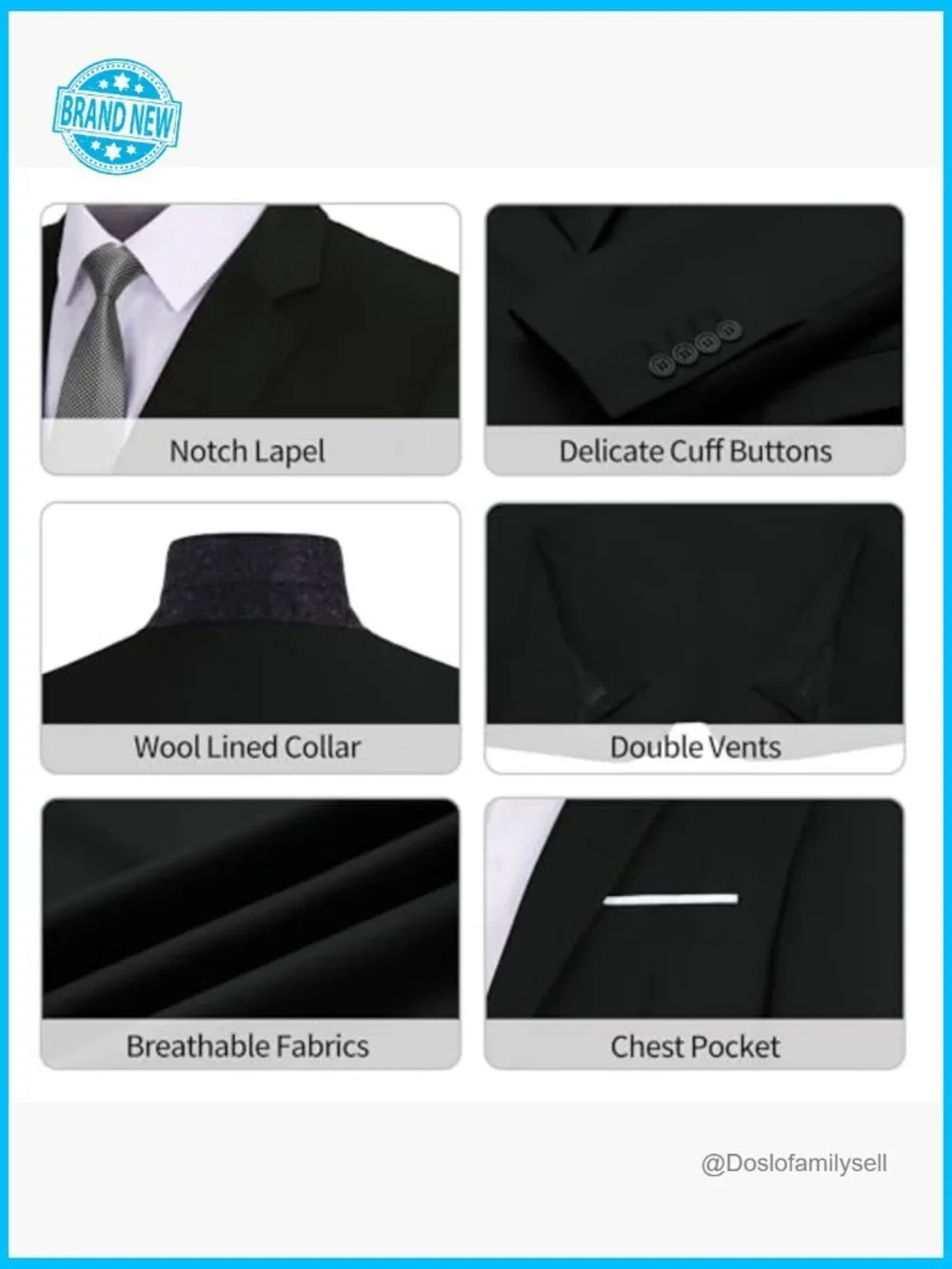 Slim Fit Blazer Modern Formal Business Wedding Party Jacket Elegant